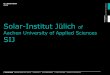 Solar-Institut Jülich of Aachen University of Applied ...japan.ahk.de/fileadmin/ahk_japan/events_2012/de/Solainstitute... · Aachen University of Applied Sciences SIJ ... 19.10.2012