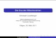 Die Eva der Mitochondrien - Swiss Mathematical Society · Die Eva der Mitochondrien Christoph Leuenberger Mathematikdepartement und Institut für quantitative Wirtschaftsforschung,