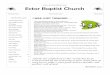 Ector Baptist Church .Ector Baptist Church Worship Opportunities 2 Senior Coffee & Donuts 2 CD Ministry