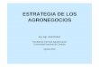 Estrategia de Agronegocios Final - UNCagro.unc.edu.ar/~paginafacu/Catedras/Agroneg/Filminas/Estrategia de... · • Estrategia es un conjunto integrado de acciones y ... destrezas