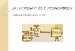 DETERMINANTES Y PRONOMBRES - IES Dr. Lluís · PDF file2014-02-13 · Los demostrativos pueden ser adjetivos (o determinantes) o pronombres (cuando ... USO DE LOS POSESIVOS COMO DETERMINANTES