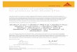 Declaration of conformity for products ... - Sika Sverige AB · Declaration of conformity for products with Model EPDs The Association of the European Adhesive & Sealant Industry
