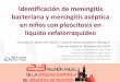 Identificación de meningitis bacteriana y meningitis … · líquido cefalorraquídeo (LCR). Identificación de meningitis bacteriana y meningitis aséptica en niños con pleocitosis