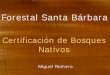 Forestal Santa Bárbara - Facultad de Ciencias …fcf.unse.edu.ar/eventos/3-jornadas-forestales/M/Certificacion... · y Criterios del FSC en el manejo de bosques nativos ... • Hidrografía