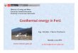 Ministry of Energy and Mines Electricity General .... Peru.pdf · Electricity General Directorate Electricity Concessions ... 20 COROPUNA 20 18600 Arequipa 26 ... of Energy and Mines,