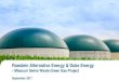 Roeslein Alternative Energy & Duke Energy - US EPA · Roeslein Alternative Energy & Duke Energy-Missouri Swine Waste Green Gas Project September 2017