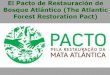 El Pacto de Restauración de Bosque Atlántico (The ... · 2010 2015 2020 2025 2030 2035 2040 2045 2050 Area (ha) Anos Meta de Restauração Anual Our goal, our challenge . ... Foto