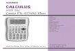 CALCULUS - Mr   and the FX-9750G Plus. · PDF fileA limit is one of the foundation concepts in any calculus course. The idea behind this