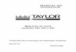 MANUAL DO OPERADOR - taylor-company.es€¦26/06/2015- LN Suplemento para o Manual do Operador Taylor® Adicione as etapas abaixo nos procedimentos do Manual do Operador, conforme