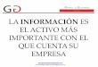 LA INFORMACIÓN ES EL ACTIVO MÁS · PDF fileConstitución Política de Colombia art 15 Ley Estatutaria de Protección de Datos Personales Ley 1581 del 2012 Sentencia C- 748 del 2011