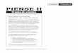 PIENSE II - .PIENSE II es un conjunto de cuatro pruebas: Habilidad Cognoscitiva, Espa±ol, Matemticas