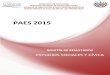 Bolet­n de Resultados PAES 2015 Estudios Sociales PAES 2015/Bolet­n PAES 2015...  correspondiente