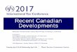 Recent Canadian Developments - Canadian Tax Foundation PPTS/4 - Recent Canadian... · 2017 IFA International Tax Conference Recent Canadian Developments K. Maguire Extension of base