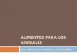 ALIMENTOS PARA LOS ANIMALES - vet.unicen.edu.ar · Alimento para animales: Es todo producto, industrializado o no que, consumido por el animal, sea capaz de contribuir a su nutrición