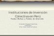 Instituciones de Inversión Colectiva en Perú - iimv.org · Colectiva en Perú Fondos Mutuos y Fondos de Inversión ... SUPERVISION DE INSTITUCIONES COLECTIVAS DE INVERSION. LA EXPERIENCIA