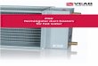 PGV Rectangular duct heaters for hot water - VEAB · PGV Rectangular duct heaters for hot water The PGV with rectangular duct connection uses hot water as the energy carrier and is