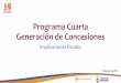 Programa Cuarta Generación de Concesiones - Foros … · Vigencia futuras* Aporte al Fondo de Contingencias* Costo fiscal del programa 4G** •Ante restricciones fiscales las APPs