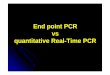 PCR & RealTime [modalità compatibilità] di Biotecnologie... · duplicazione del DNA, ... Quantitative RealQuantitative Real--time PCR time PCR Tecnica che consente la simultanea