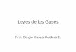 Leyes de los Gases - rumbonorte.cl de los Gases.pdf · Leyes de los Gases Robert Boye. Estudió los cambios de la Presión y el Volumen de un gas a Temperatura constante. Jacques
