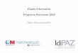 Charla Informativa Programa Horizonte 2020 - idipaz.es“N H2020_23 01 20… · Sobrepeso y obesidad ... •Desarrollo TICs y sus aplicaciones (ehealth) •Medicina estratificada