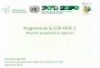 Reunión preparatoria regional - cbd.int · disposición del OSA ... • Aplicación del Protocolo de Nagoya y aplicación del Tratado Internacional sobre los Recursos Fitogenéticos