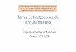 Tema 3. Protocolos de enrutamiento - rodas5.us.es · Tema 3. Protocolos de enrutamiento Ingeniería de protocolos Curso 2012/13 Este material está basado en las transparencias de