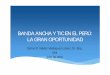 BANDA ANCHA Y TIC EN EL PERÚ: LA GRAN …fiisvirtual.uni.edu.pe/unipgfiis/Diapositivas/2012_07_07_Banda... · tratamiento de la masificación del acceso y uso de la banda ancha