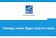 E-learning module: Stages of pressure injuries · Pressure injury Definition A pressure injury is a localized injury to the skin and/or underlying tissue usually over a bony prominence,