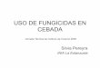 USO DE FUNGICIDAS EN CEBADA - inia.org.uy · Estado vegetativo en que se encuentra el cultivo Fusariosis de la espiga: Espigazón (50% de las espigas fuera de la vaina) ... Precio