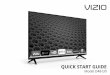 VIZIO · Model D48-D0. VIZIO • Do not touch the power cord during lightning. To avoid electric shock, avoid handling the power cord during electrical storms. • Unplug your TV