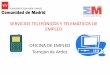 SERVICIOS TELEFÓNICOS Y TELEMÁTICOS DE … puedo... · Inscrrpción en los servicios de empleo> Sitiosde confianza . madrid.org - Comunidad de Madrid Microsoft Internet Explorer