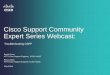 Cisco Support Community Expert Series Webcast · Exchange = Envia pacote DBD, contendo toda a LSDB local