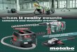 CONCRETE AND MASONRY SYSTEMS - metabo.com · Variable Speed High Torque Dry Polisher PE 12-175 5” Masonry Cutting/Scoring Tool with Guide Rollers W 12-125 HD CED Plus Masonry Cutting/Scoring