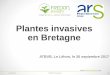 Plantes invasives de Bretagne - Association ATBVBatbvb.fr/sites/default/files/media/2017_09_26_atbvb_plantes... · Invasive VS Envahissante Envahissante Originaire du territoire concerné
