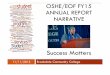 OSHE/EOF FY15 Annual Report Narrative .OSHE/EOF FY15 Annual Report Narrative Page 3 C. Attrition
