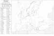 MAPA POLÍTICO DE EUROPA Colorea y coloca en el mapa · MAPA POLÍTICO DE ESPAÑA COMUNIDADES AUTÓNOMAS Colorea y coloca en el mapa: A) OCÉANOS Y MARES: Colorea de celeste: Mar