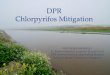 DPR Chlorpyrifos Mitigation - cdpr.ca.gov · wind speed restriction. Aerial applications discouraged. ... Salinas R. (2011), Pajaro R., (2013)… • Irrigated Lands Regulatory Program