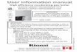 User information manual - Foster Plumbing · Operating instructions Rinnai Q-Series 2 Contents of instructions These instructions contain important information for the safe use of