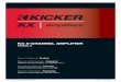 2013 KX 5-Channel Amp Rev D - kicker.com · AMPLIFICADOR DEL LA SERIE KX.5 Benutzerhandbuch | Deutsch VERSTÄRKER DER KX.5-SERIE ... 200W x 2 RMS Power, SUB channel @ 14.4V, 2 mono,