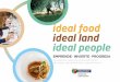 ideal food ideal land · - Asesoramiento sobre fuentes de financiación complementarias. Estas ayudas contemplan los sectores agrario, forestal, pesquero, e incluyen ayudas para transformación,
