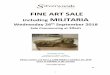 FINE ART SALE including MILITARIA · 1 FINE ART SALE including MILITARIA Wednesday 26th September 2018 Sale Commencing at 10am Viewing Times Tuesday 25th 2.00pm - 6:30pm