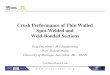 Crush Performance of Thin Walled Spot-Welded and Weld .../media/Files/Autosteel/Great Designs in... · Objective • Determine influence of weld pitch and adhesive on axial load deflection