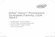 Intel Xeon Processor Scalable Family, LGA 3647 · Intel® Xeon® Processor Scalable Family, LGA 3647 ... Las imágenes de este manual sólo pretenden ser representaciones ... , d’un