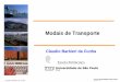 Modais de Transporte - Moodle USP: e-Disciplinas · Dutoviário . Claudio Barbieri da Cunha Comparação de Sistemas de Transporte ... Fatores que afetam de decisão de modal 
