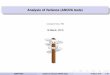 Analysis of Variance (ANOVA tests) - unitn.it · Analysis of Variance (ANOVA tests) University of Trento - FBK 16 March, 2015 (UNITN-FBK) Analysis of Variance (ANOVA tests) 16 March,