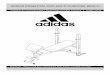 ADIDAS ESSENTIAL PRO MULTI PURPOSE BENCH - Sport … · ADIDAS ESSENTIAL PRO MULTI PURPOSE BENCH ADBE-10346 Important – Please read these instructions fully before assembly or using