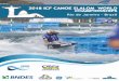 2018 ICF CANOE SLALOM WORLD CHAMPIONSHIPS · 2018-07-21 · 4 201 W 1.1 Provisional dates Taking into account the annual ICF calendar, the event will occur from 25 th of September