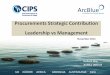 Procurements Strategic Contribution Leadership vs Management Speaker...  Procurements Strategic Contribution