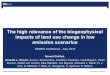  · ETHzürich The high relevance of the biogeophysical impacts of land use change in low emission scenarios GEWEX Conference - May 2018 Benoit Guillod,