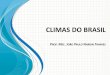 CLIMAS DO BRASIL - ceap.br · mecanismos controladores do clima e aos parâmetros quantitativos definidores dos climas brasileiros para, em ... país: a região norte, com as mais